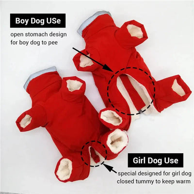 Waterproof Winter Dog Overalls with Reflective Design AliExpress