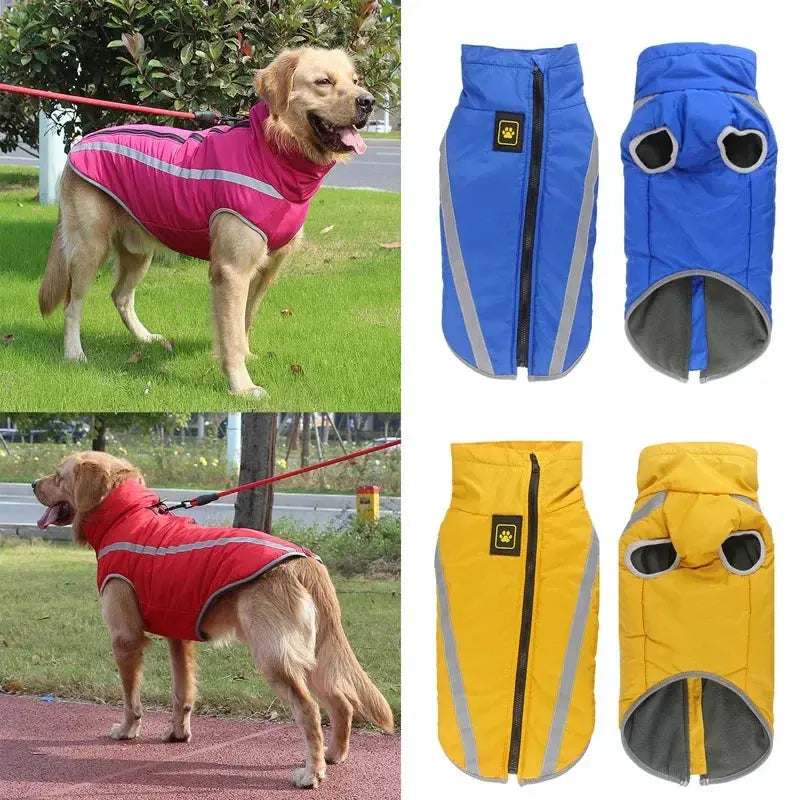 Waterproof Winter Jacket for Large Dogs with Reflective Design AliExpress