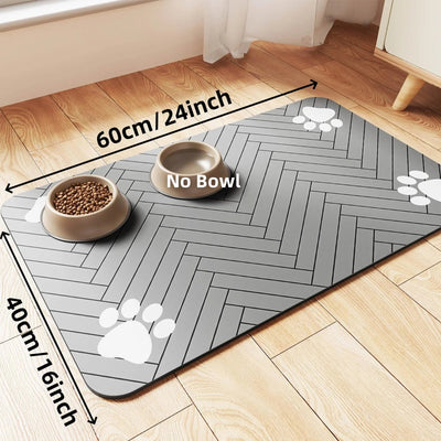 Absorbent Pet Feeding Mat - Poochi Paws