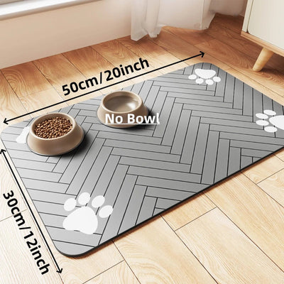 Absorbent Pet Feeding Mat - Poochi Paws