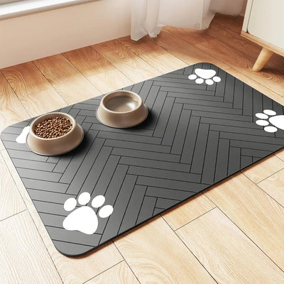 Absorbent Pet Feeding Mat - Poochi Paws