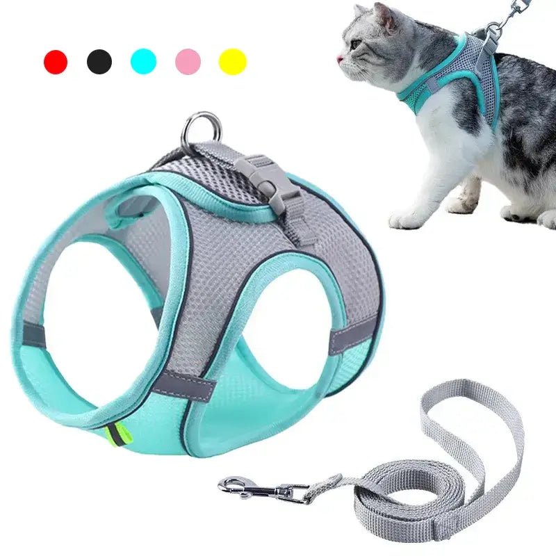 Adjustable Cat & Dog Harness Set - Poochi Paws