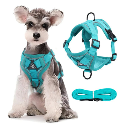 Adjustable Dog Harness Leash Set - Poochi Paws