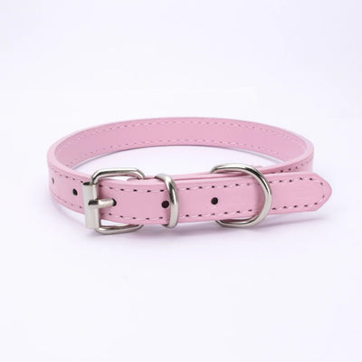 Adjustable Leather Dog Collar - Poochi Paws