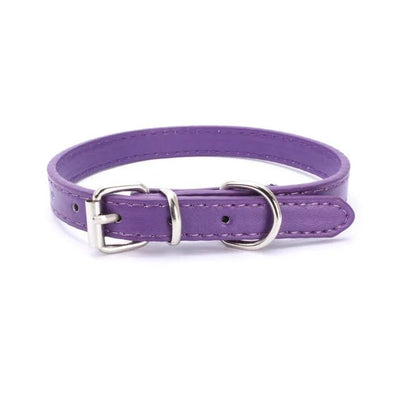 Adjustable Leather Dog Collar - Poochi Paws