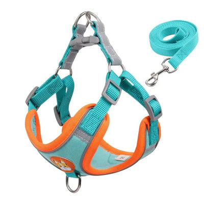 Adjustable Reflective Dog Harness Set - Poochi Paws