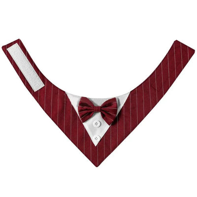 Adjustable Tuxedo Bow Tie Collar - Poochi Paws