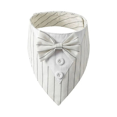 Adjustable Tuxedo Bow Tie Collar - Poochi Paws