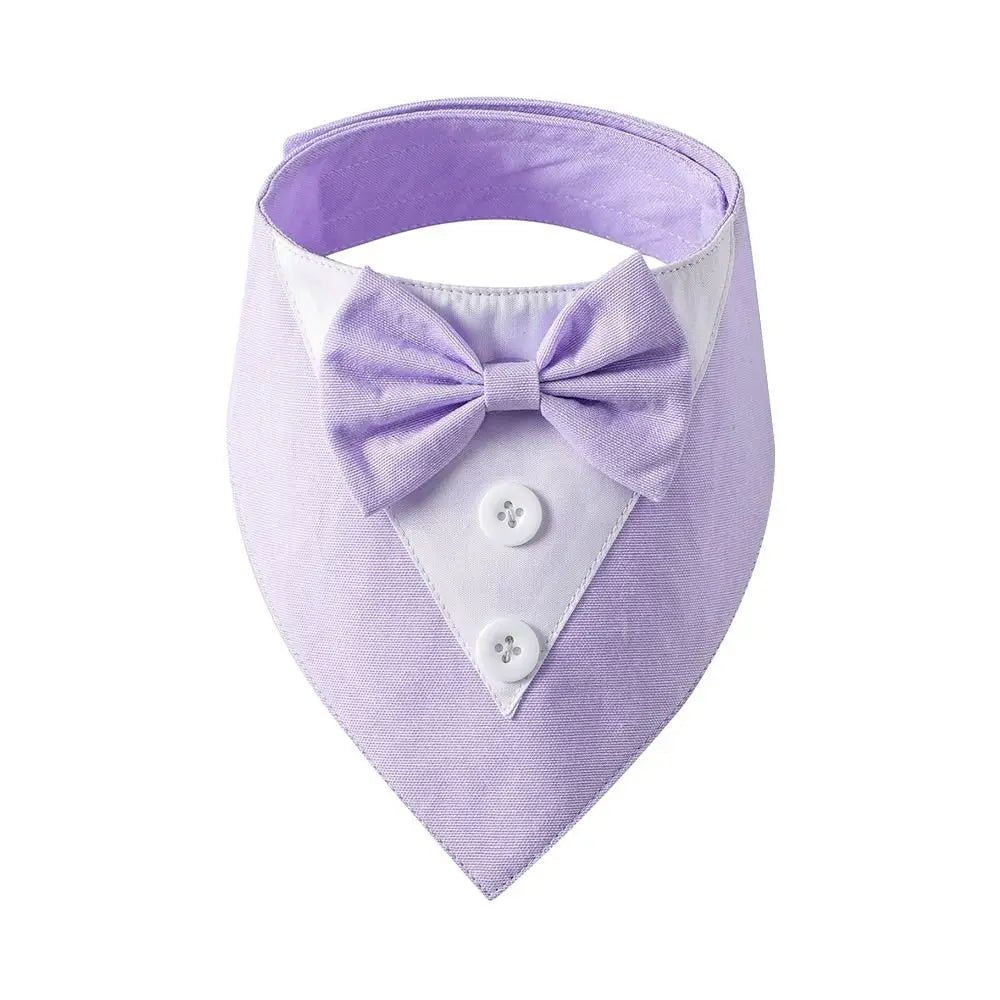 Adjustable Tuxedo Bow Tie Collar - Poochi Paws