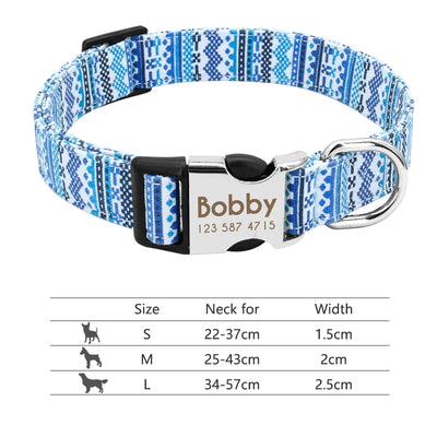 Personalized Reflective Dog Collar