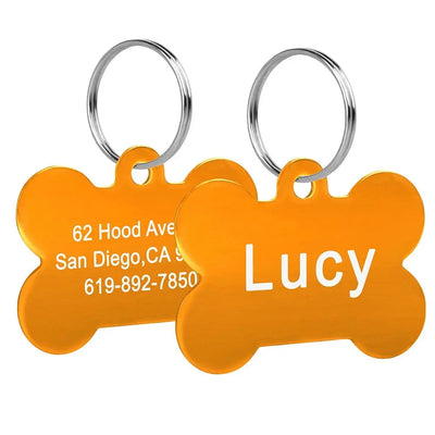 Bone-Shaped Pet ID Tag - Poochi Paws