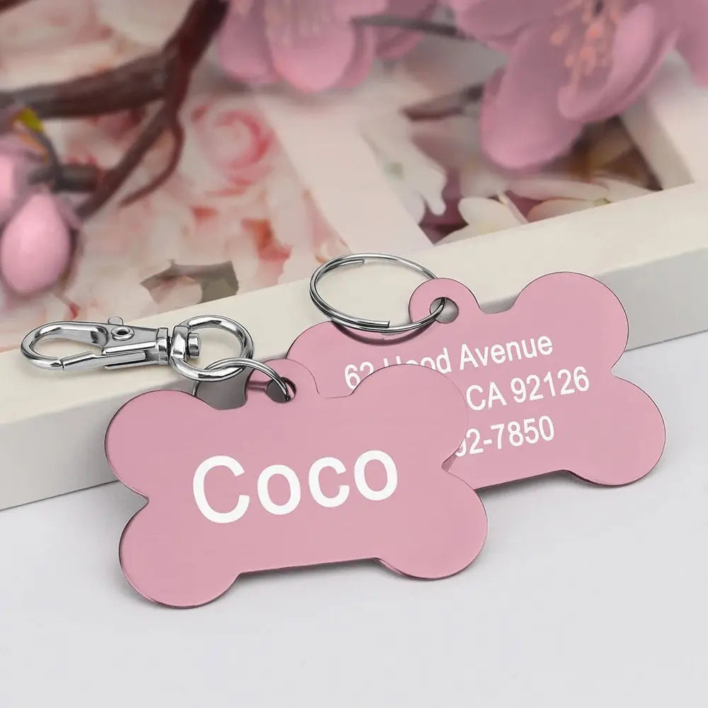 Bone-Shaped Pet ID Tag - Poochi Paws