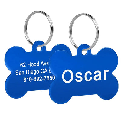 Bone-Shaped Pet ID Tag - Poochi Paws