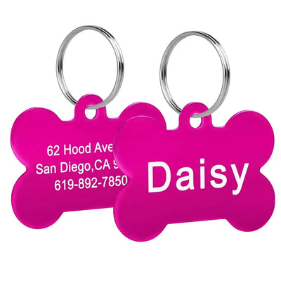 Bone-Shaped Pet ID Tag - Poochi Paws