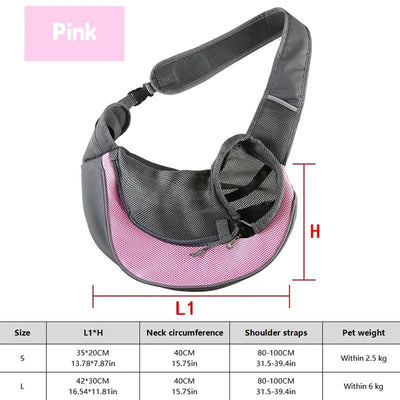 Breathable Pet Travel Sling - Poochi Paws