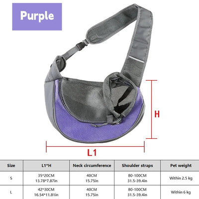 Breathable Pet Travel Sling - Poochi Paws