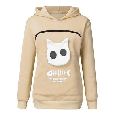 Cat Pocket Hoodie Sweatshirt - Poochi Paws