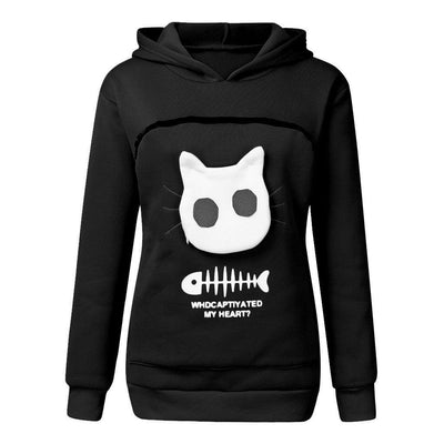 Cat Pocket Hoodie Sweatshirt - Poochi Paws