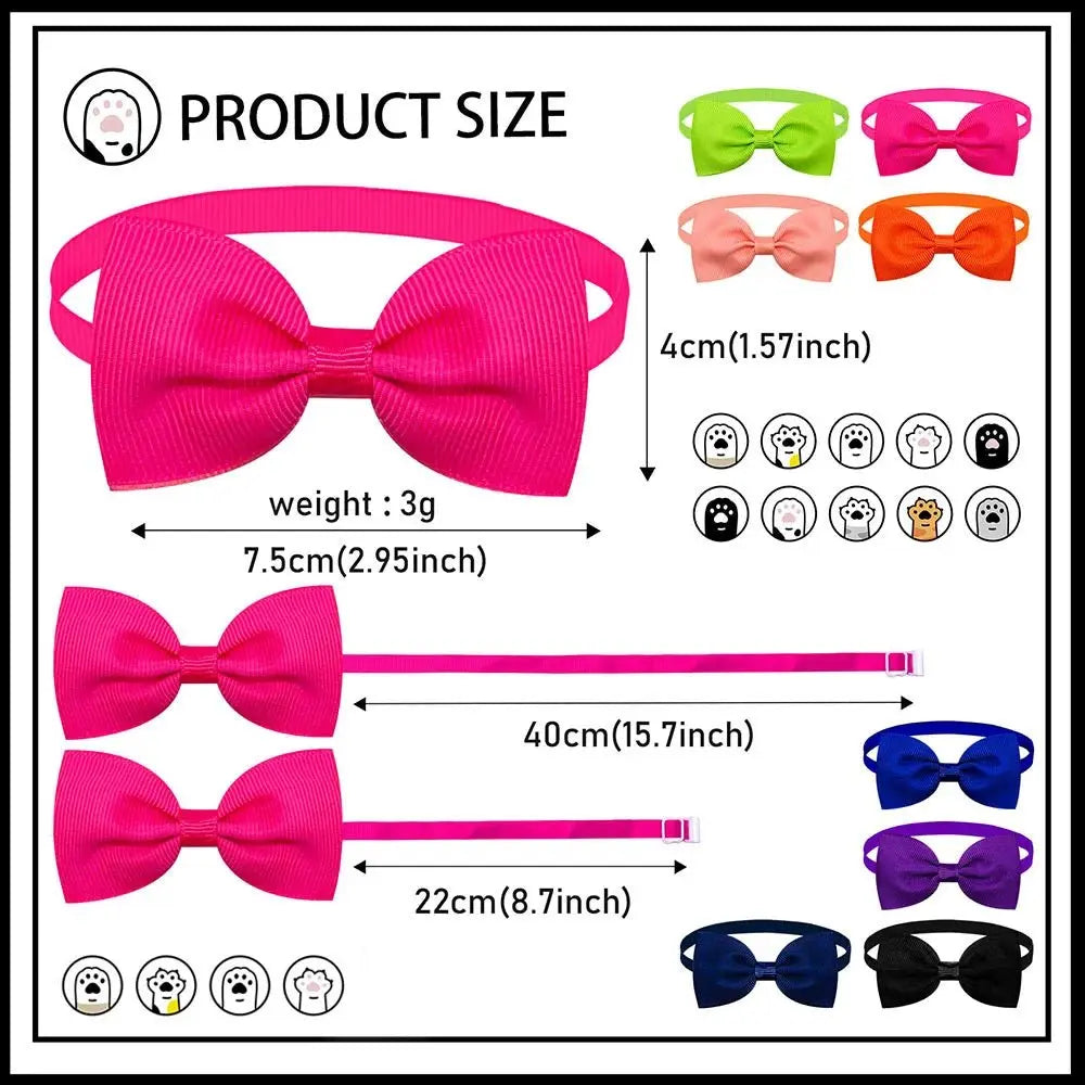 Colorful Pet Bow Tie Set - Poochi Paws