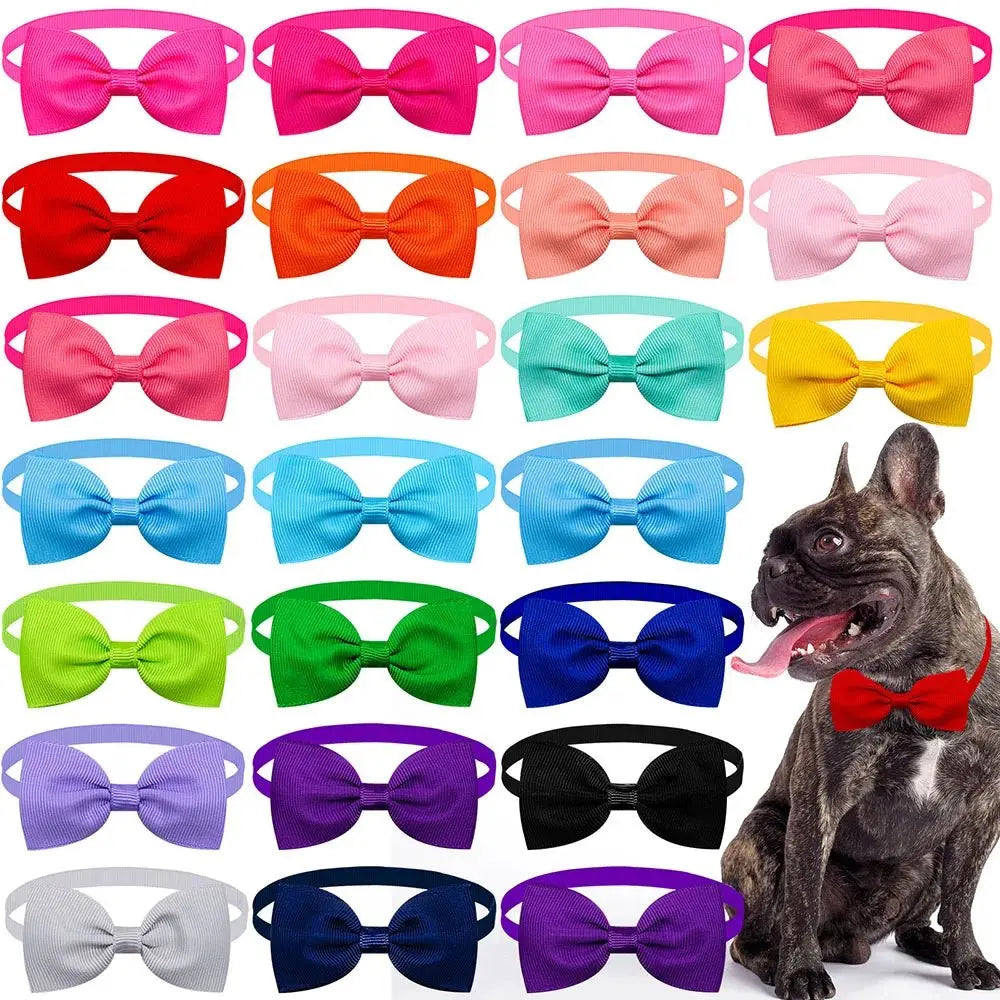 Colorful Pet Bow Tie Set - Poochi Paws