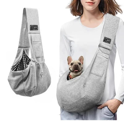 Cozy Cotton Pet Sling Bag - Poochi Paws