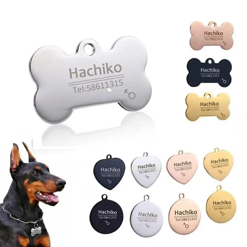 Custom Engraved Pet ID Charm - Poochi Paws