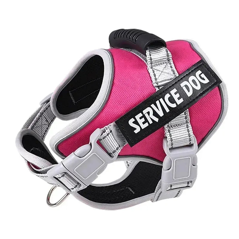 Custom Service Dog Harness Vest with ID tag - Poochi Paws