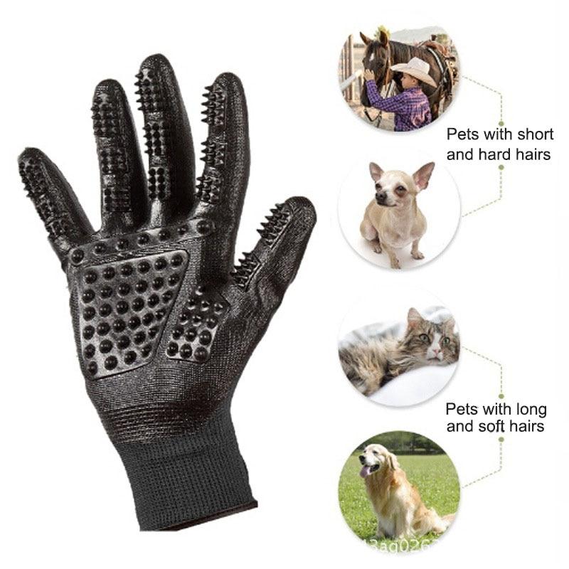 Fast Shipping Pet Grooming Gloves - Gentle & Effective Teal Zeus