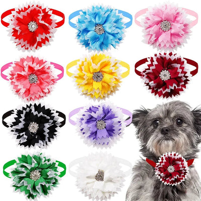 Diamond Dog Bow Tie Set - 50pcs set - Poochi Paws