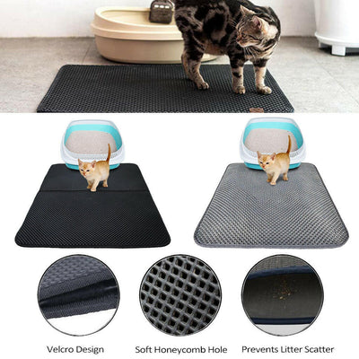 Double Layer Cat Litter Mat - Poochi Paws