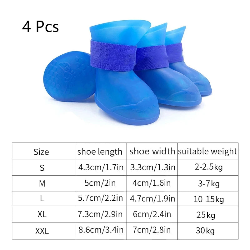 Waterproof Dog Rain Boots