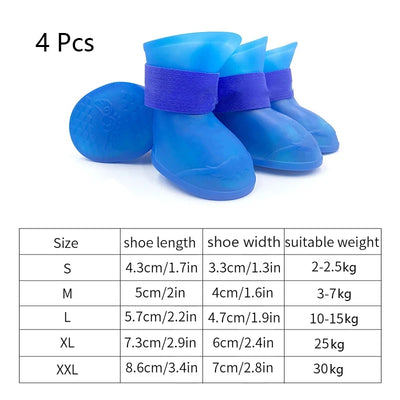 Waterproof Dog Rain Boots