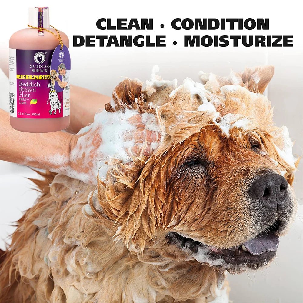 Natural 4 - in - 1 Pet Shampoo - Poochi Paws