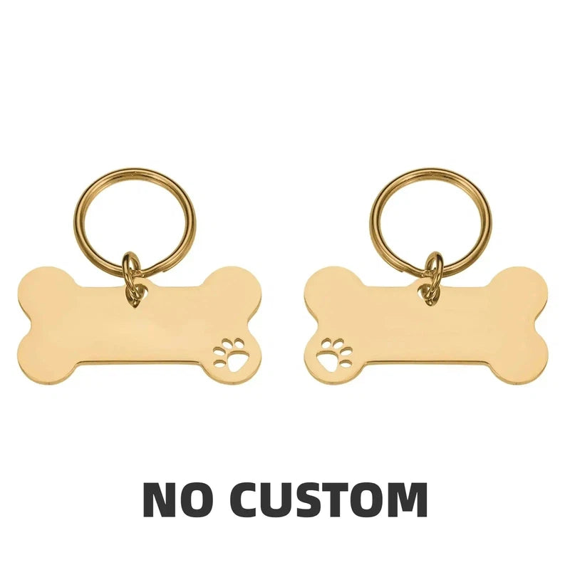 Personalized Bone Dog Collar Tag - Poochi Paws