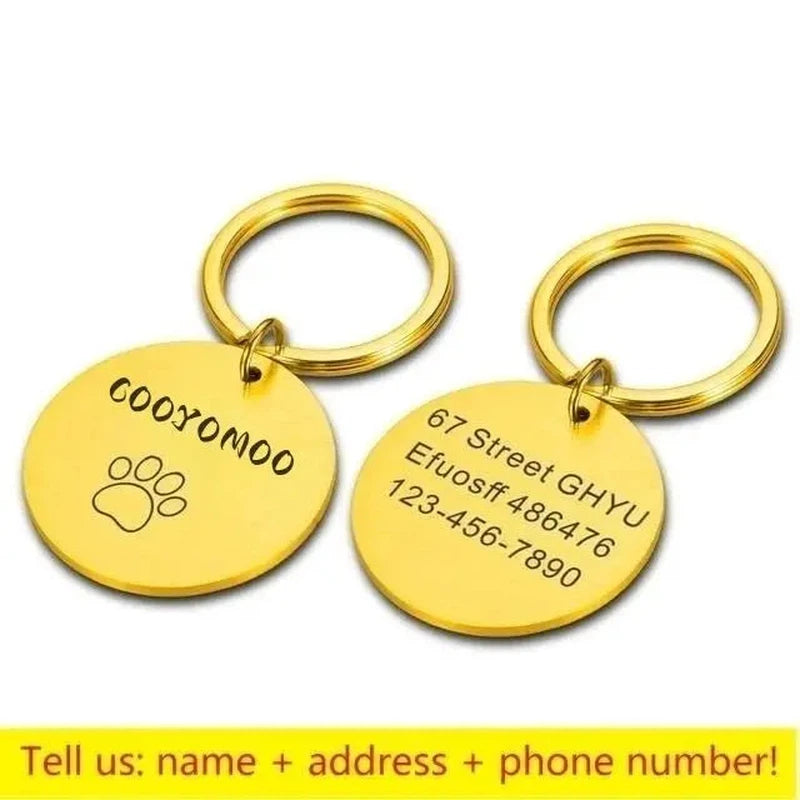 Personalized Paw Print ID Tag - Poochi Paws