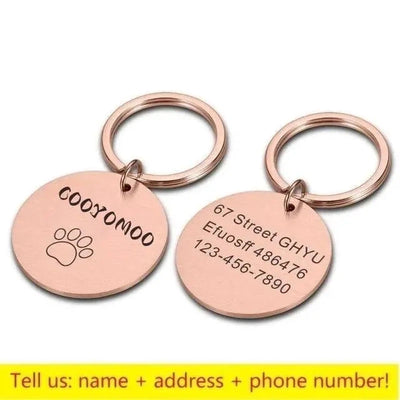 Personalized Paw Print ID Tag - Poochi Paws