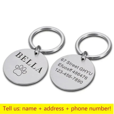 Personalized Paw Print ID Tag - Poochi Paws