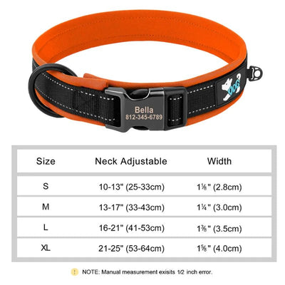 Personalized Reflective Dog Collar - Poochi Paws