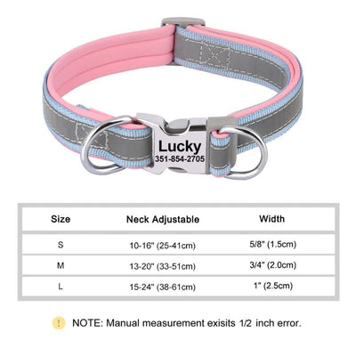 Personalized Reflective Dog Collar - Poochi Paws