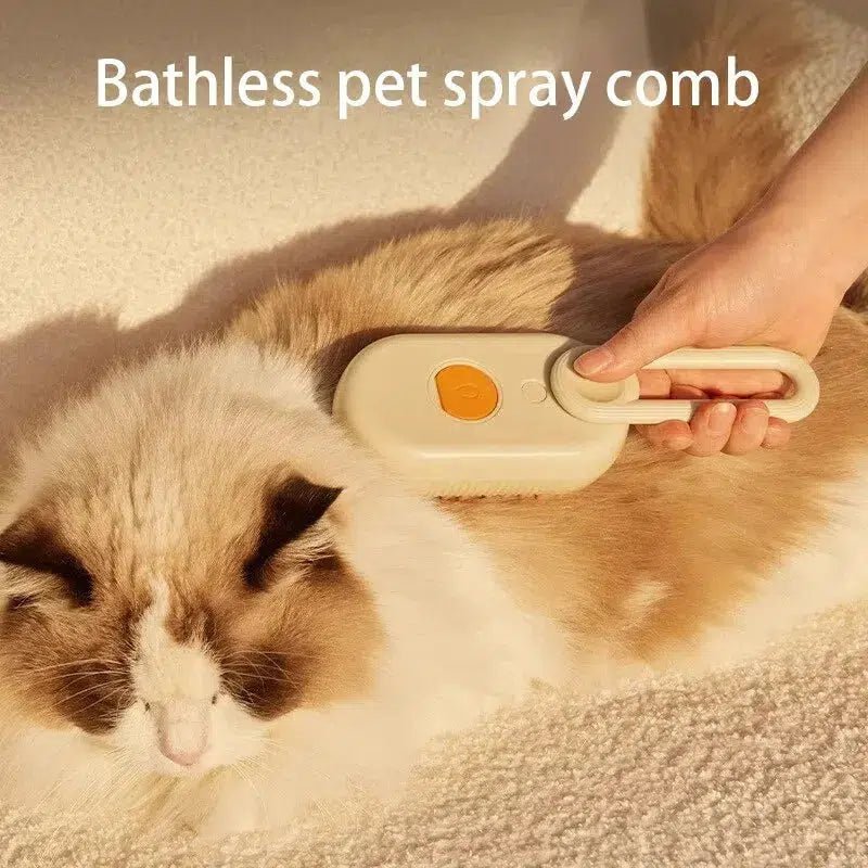 Pet Steam Spray Grooming Brush - Poochi Paws