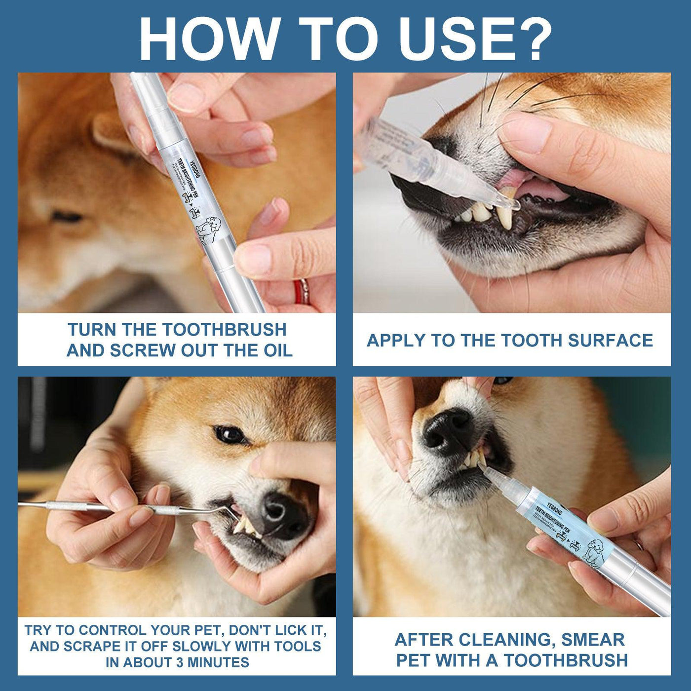 Pet Teeth Whitening Pen - Poochi Paws