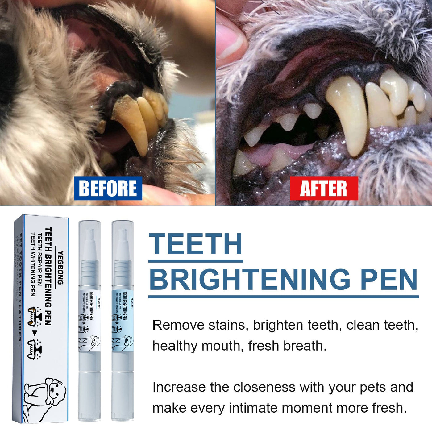 Pet Teeth Whitening Pen - Poochi Paws