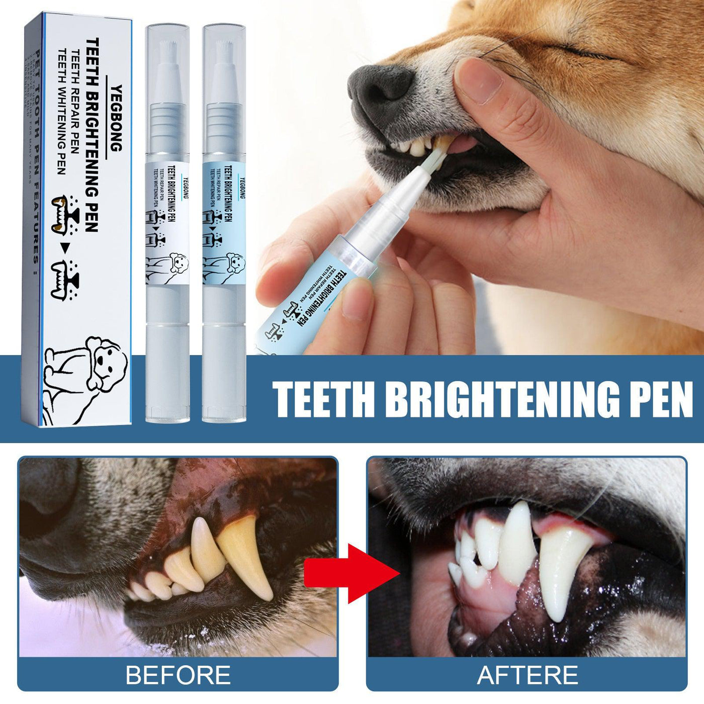 Pet Teeth Whitening Pen - Poochi Paws