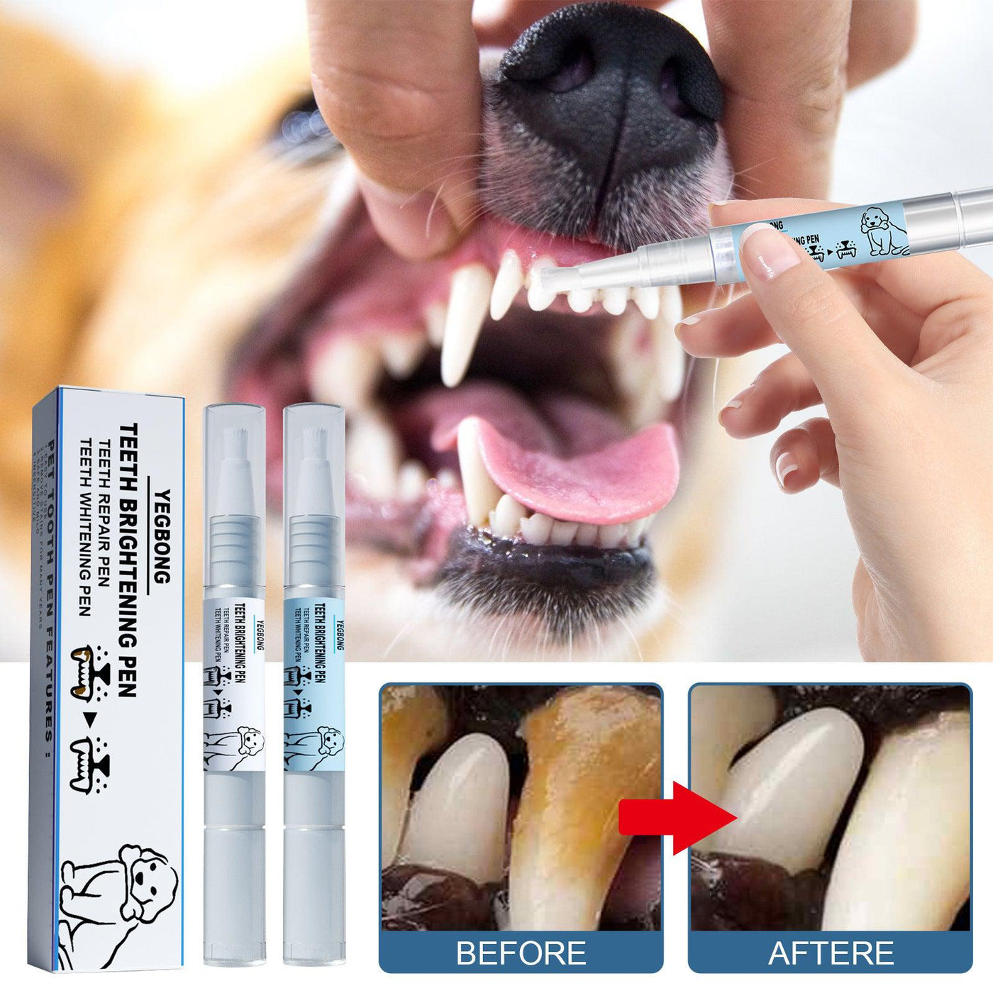 Pet Teeth Whitening Pen - Poochi Paws