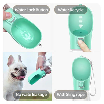 Portable Leakproof Pet Water Bottle - Poochi Paws