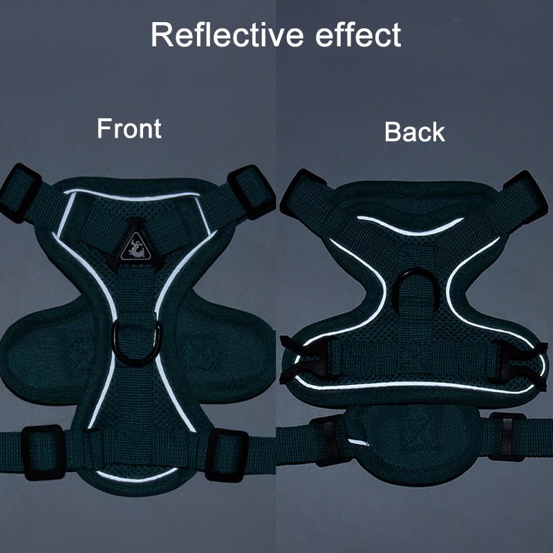 Reflective Dog Harness Set - Poochi Paws