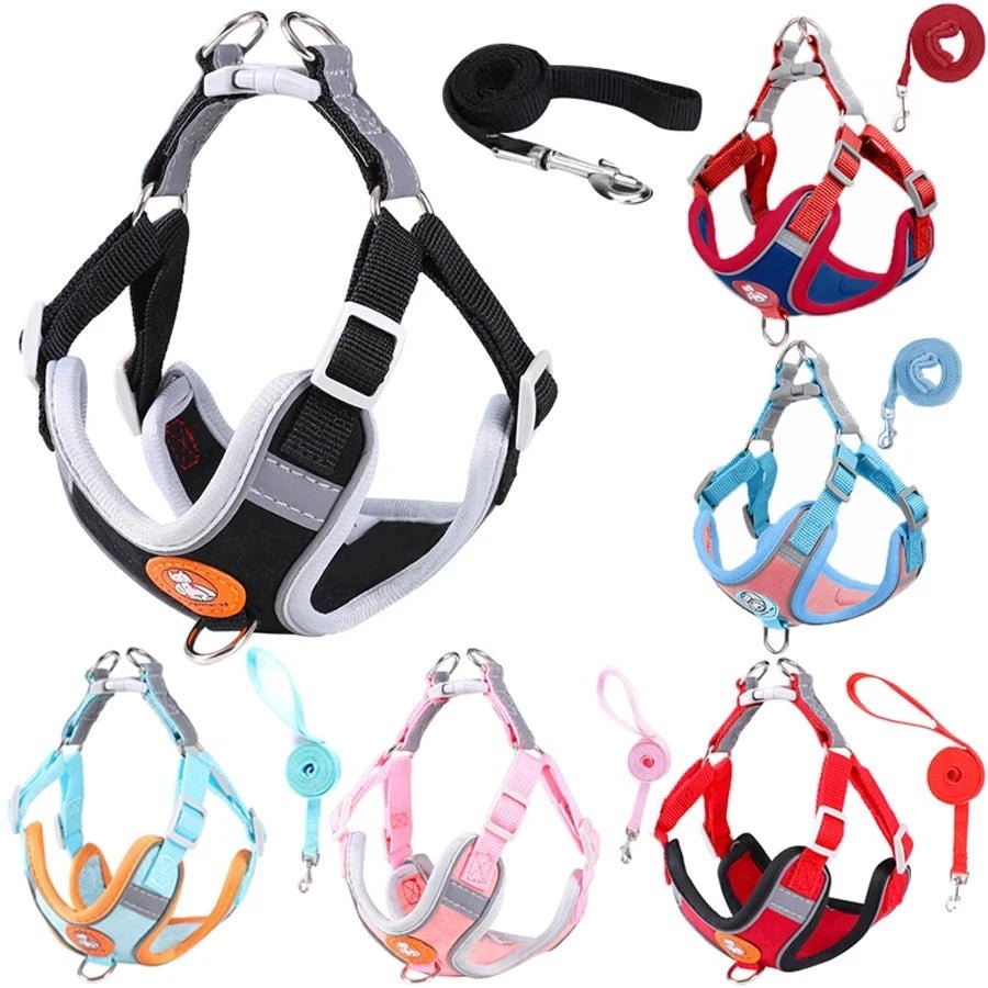 Reflective No - Pull Dog Harness Set - Poochi Paws