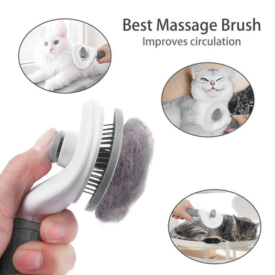 Self - Cleaning Pet Hair Brush - Poochi Paws