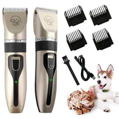 Silent Pet Hair Clipper Set - Poochi Paws