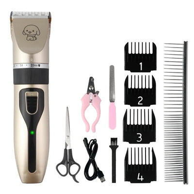 Silent Pet Hair Clipper Set - Poochi Paws